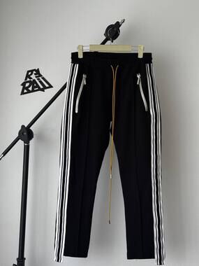Rhude Traxedo Black Side-Stripe Track Pants Size S
